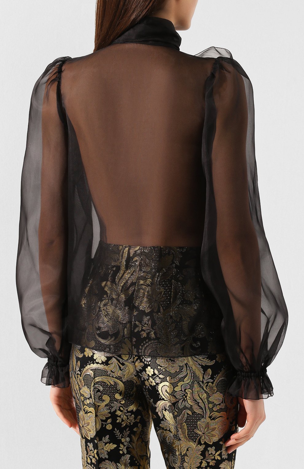Шелковая блузка DOLCE & GABBANA, арт. F5L07T/FU1BU, фото 4