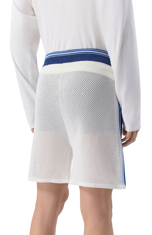 Шорты из хлопка и шерсти Casablanca M-SS26-KW-1306-01 Белый  M-SS26-KW-1306-01 Фото 4