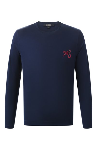 Мужская хлопковый лонгслив ZILLI, арт. TSR04CM0100VSNAK0