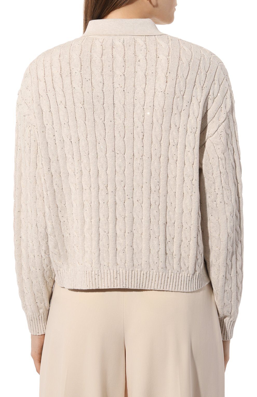 Хлопковое поло BRUNELLO CUCINELLI, арт. MDV797405, фото 4