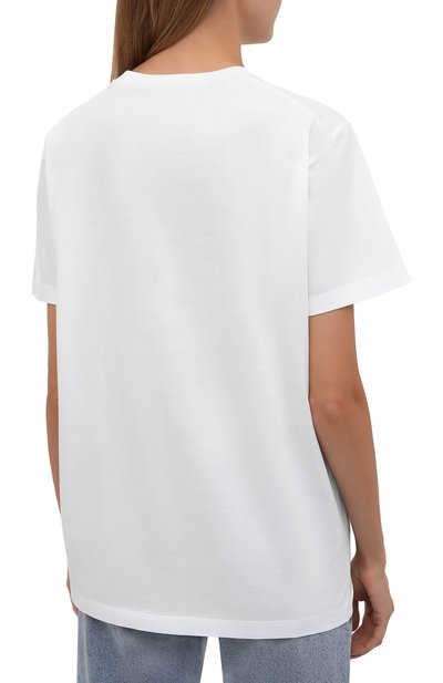 Хлопковая футболка DSQUARED2 белого цвета по цене 29950 руб., арт. S72GD0323/S23009, фото 4 Хлопковая футболка DSQUARED2, арт. S72GD0323/S23009, фото 4