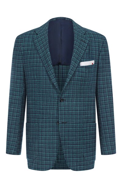Мужской пиджак из кашемира и шерсти KITON, арт. UG81K0116G28
