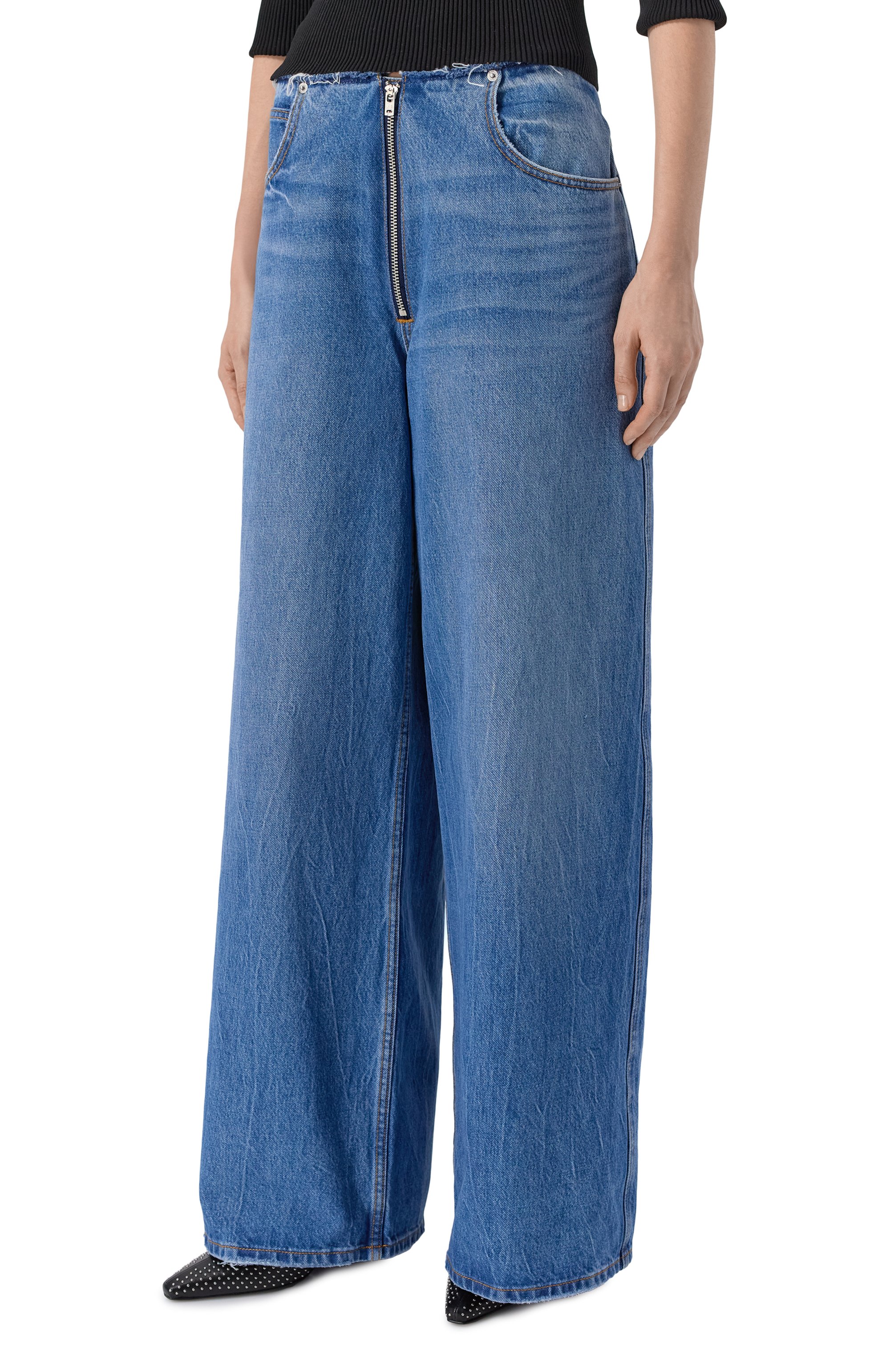 Джинсы ALEXANDER WANG синего цвета по цене 87300 руб., арт. 4DC1264902, фото 3 Джинсы ALEXANDER WANG, арт. 4DC1264902, фото 3