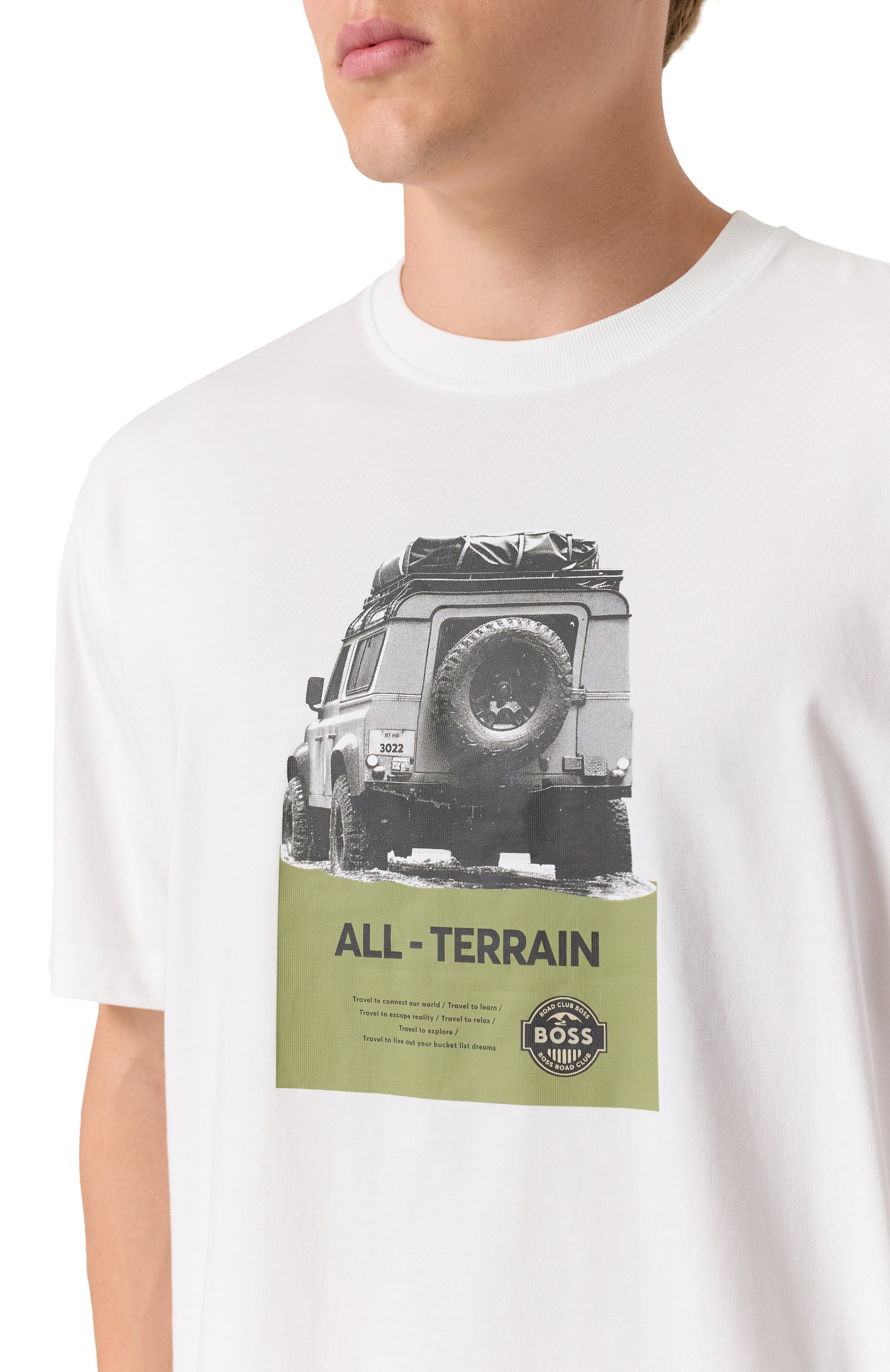 Хлопковая футболка BOSS ORANGE, арт. 50546958, фото 5