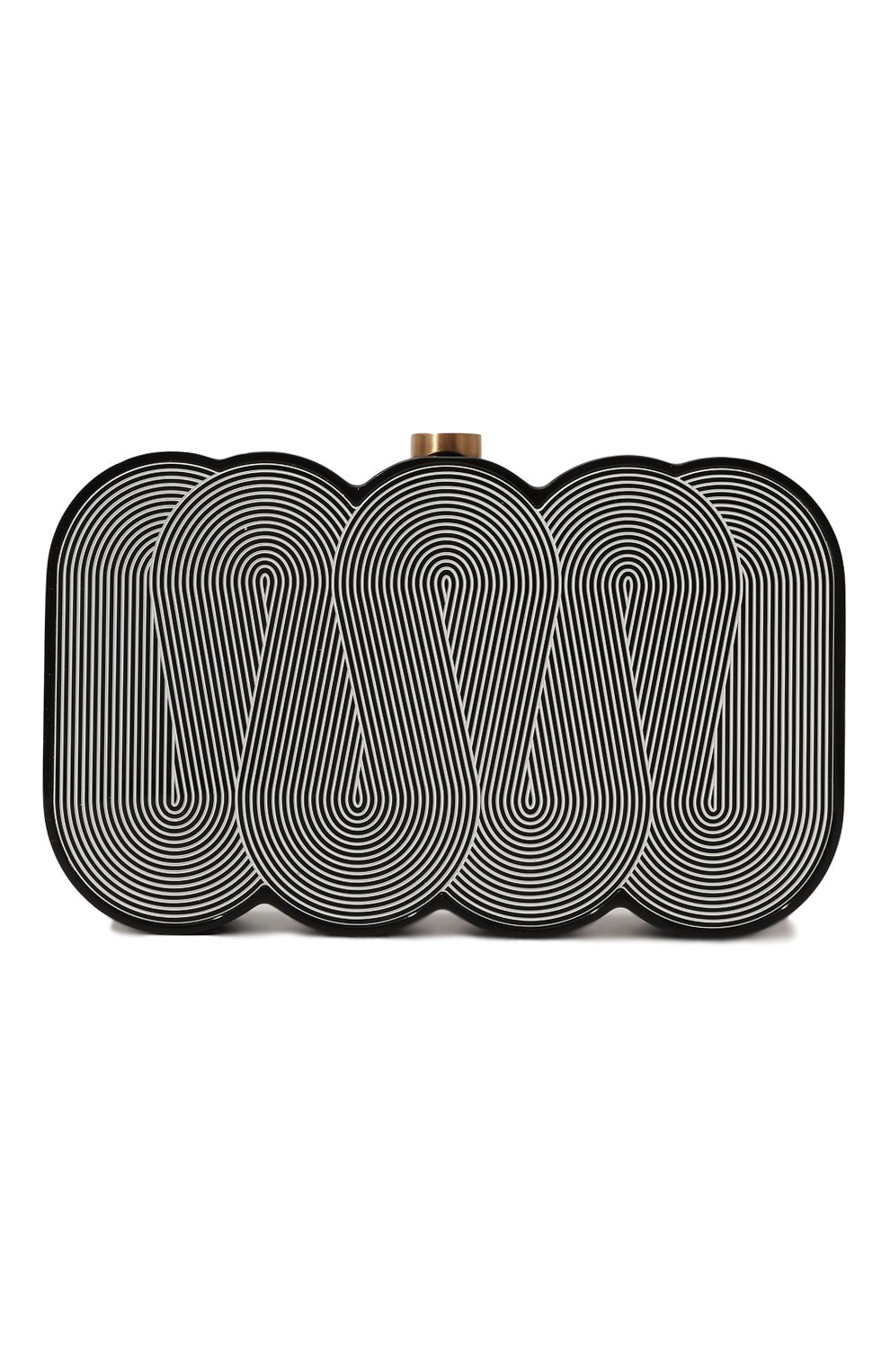 Клатч pippa CULT GAIA черно-белого цвета по цене 48800 руб., арт. CL2459PS, фото 1 Клатч pippa CULT GAIA, арт. CL2459PS, фото 1