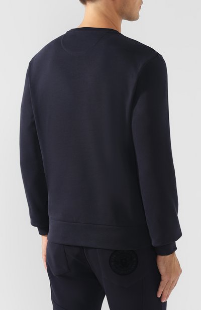 Хлопковый свитшот с нашивкой MONCLER, арт. D2-091-80036-00-829DB, фото 4