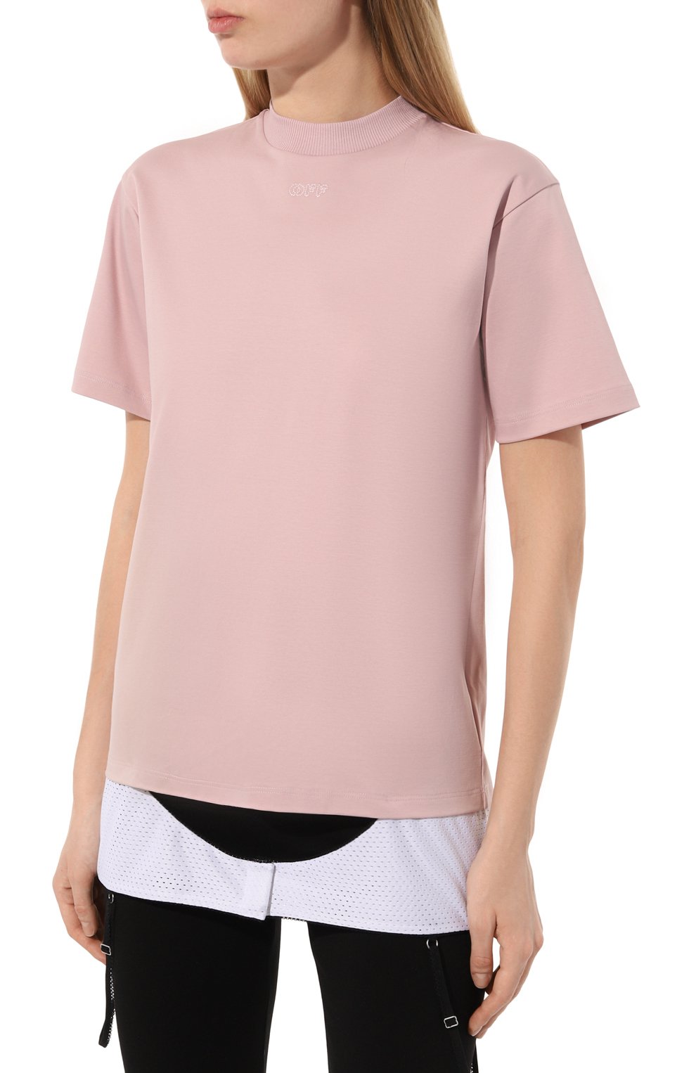Хлопковая футболка OFF-WHITE, арт. 0WAA129S24JER001, фото 3