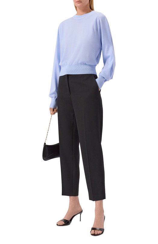 Шерстяной пуловер Jacquemus 26ESWW00638/AK00299 Голубой  26ESWW00638/AK00299 Фото 2