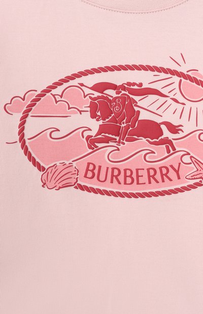 Хлопковая футболка BURBERRY, арт. 8126612, фото 3