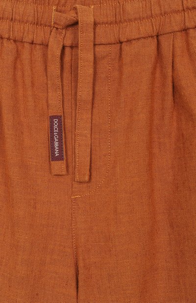 Шорты из хлопка и льна DOLCE & GABBANA, арт. L43Q58/LT372_001, фото 3