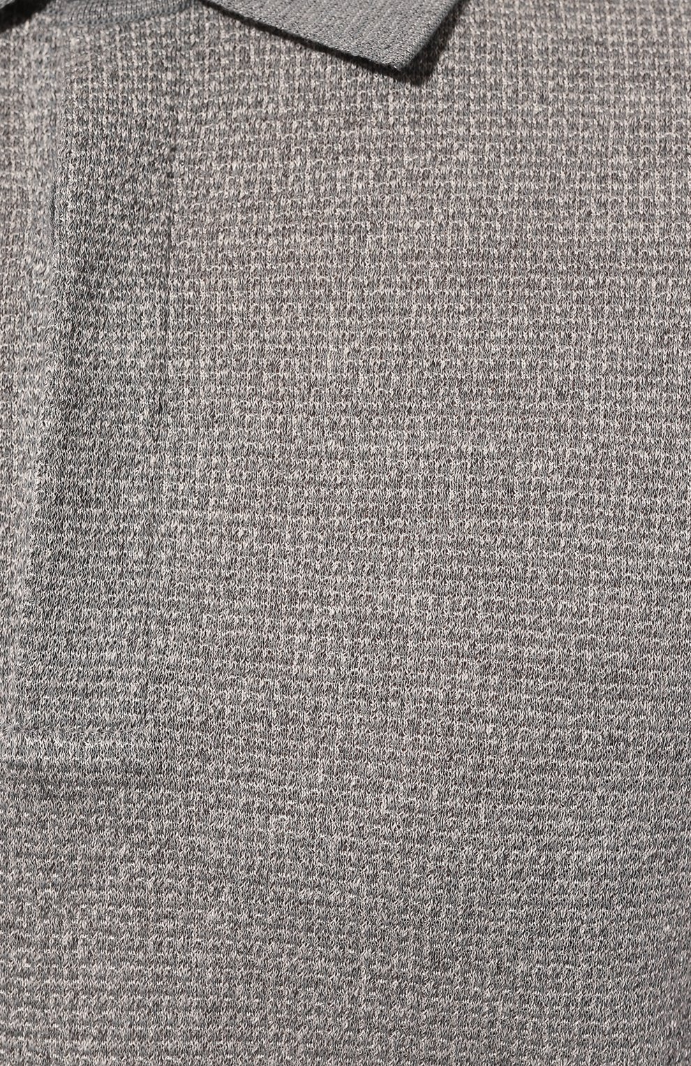 Поло из хлопка и льна ZEGNA, арт. UD372A7/D727, фото 5