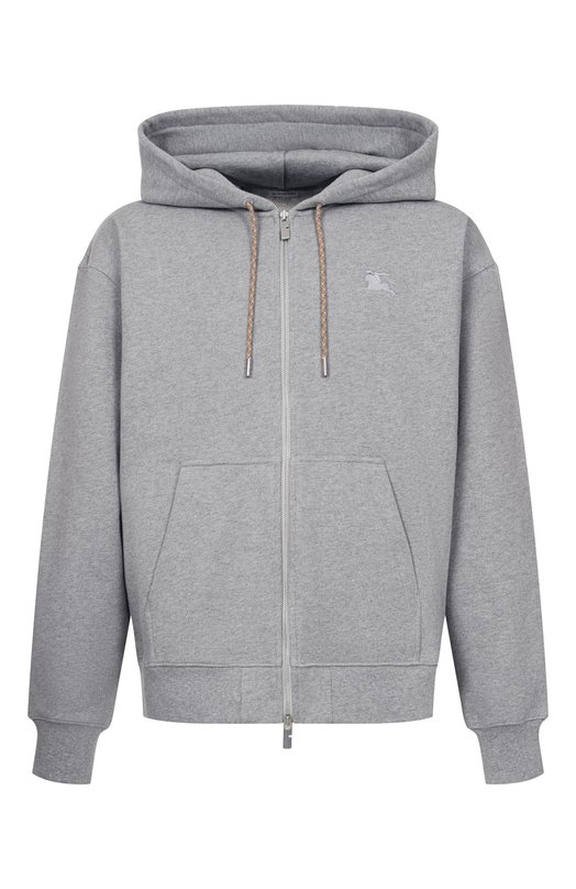 Хлопковая толстовка Burberry 8120756 Серый 8120756