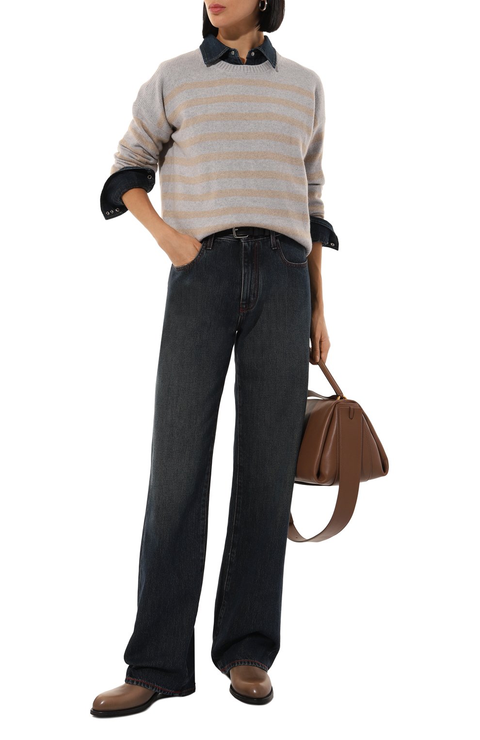 Кожаные ботильоны PANTANETTI темно-бежевого цвета по цене 51450 руб., арт. 18205F/KINDER, фото 2 Кожаные ботильоны PANTANETTI, арт. 18205F/KINDER, фото 2