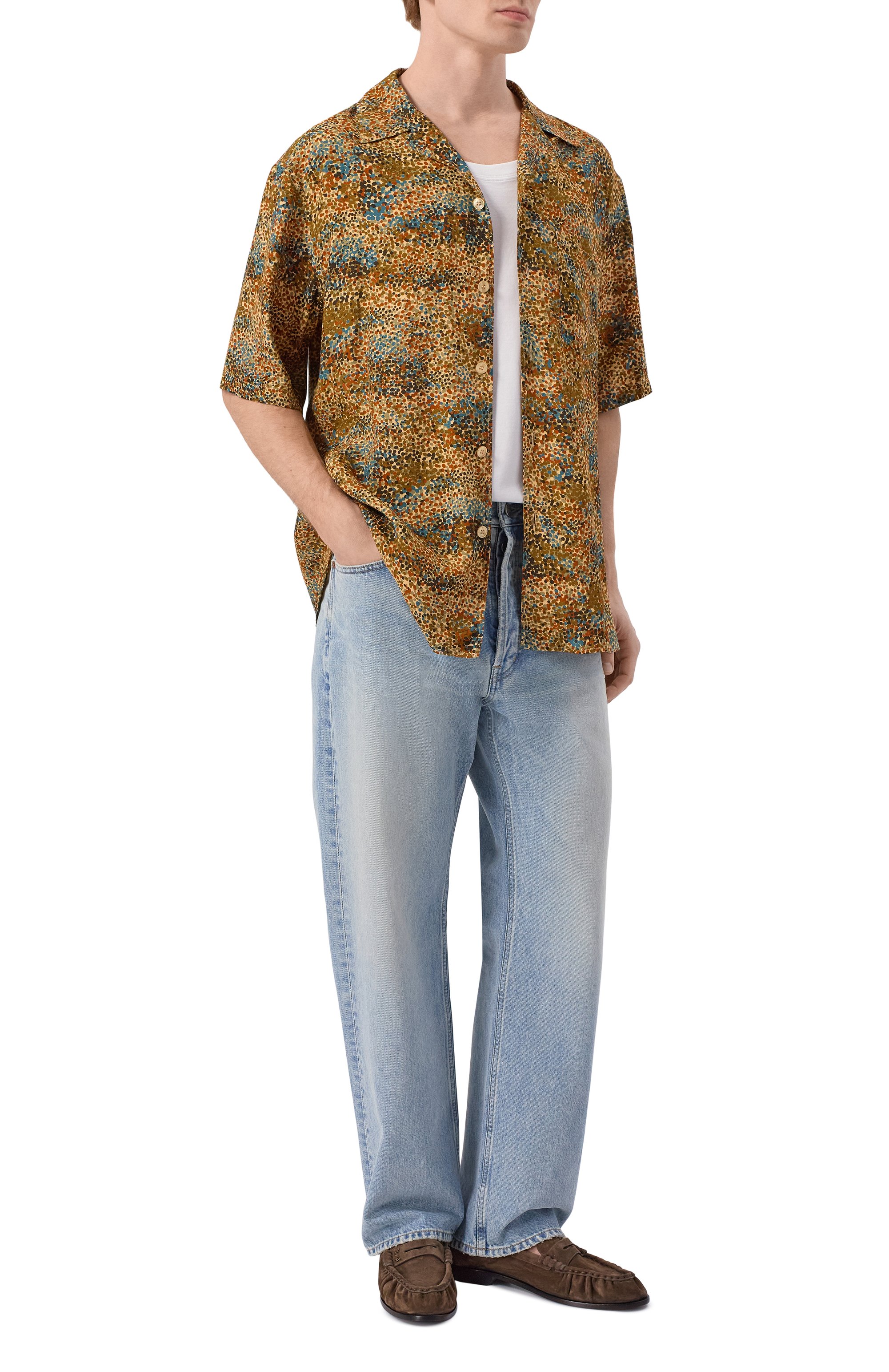 Рубашка из вискозы SAINT LAURENT, арт. 860621/Y2N18, фото 2