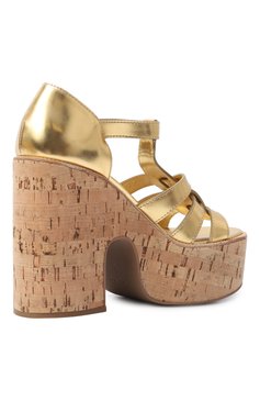 Кожаные босоножки MIU MIU, арт. 5XZ419-3L66-F0056-B125, фото 3