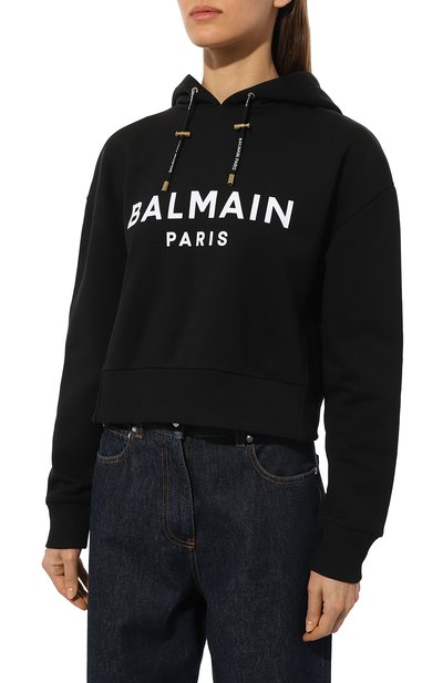 Хлопковое худи BALMAIN, арт. UF03792I598, фото 3