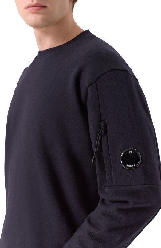 Хлопковый свитшот C.P. Company RCCMSS713A005086W Синий  RCCMSS713A005086W Фото 5
