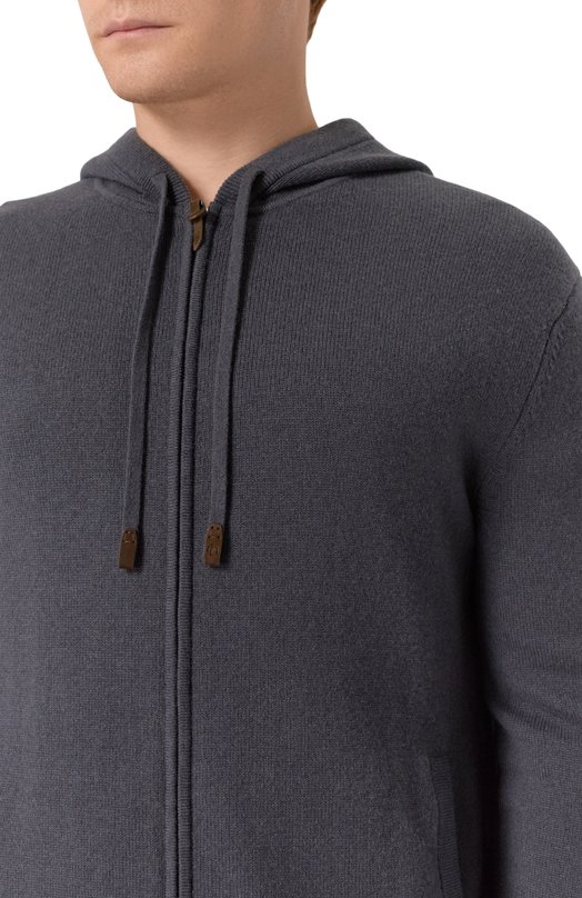 Кардиган из шерсти и кашемира 12 STOREEZ 127796 Серый  127796 Фото 5