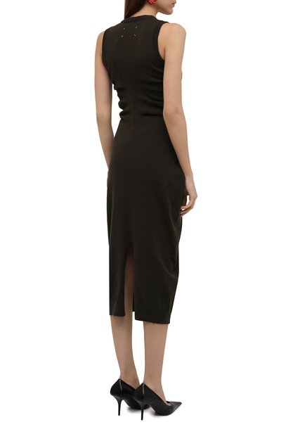 Платье из кашемира и хлопка MAISON MARGIELA, арт. S51CU0278/S17842, фото 4