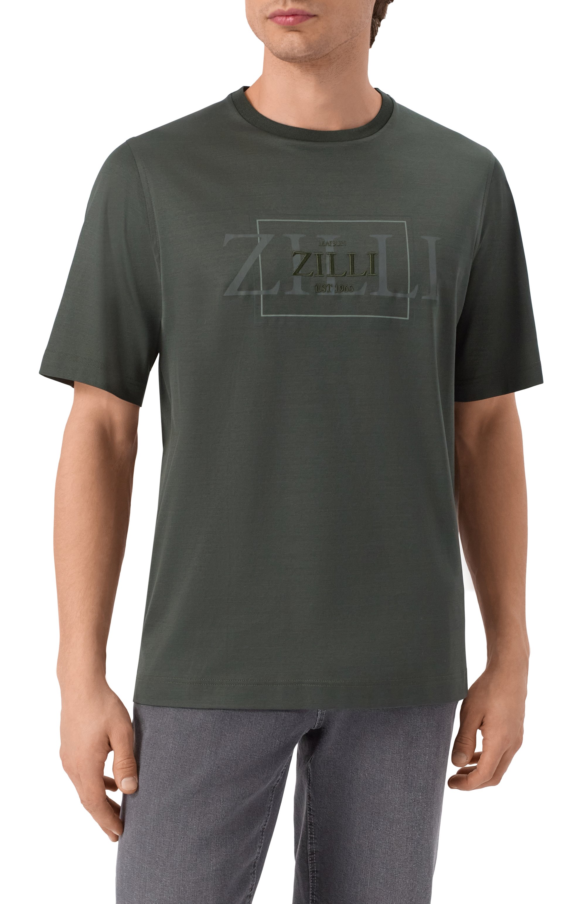 Хлопковая футболка ZILLI, арт. TSR02AM0100VDBZ00, фото 3