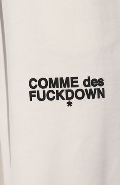 Женские хлопковые брюки COMME DES FUCKDOWN белого цвета, арт. CDFD3091 | Фото 5 (Силуэт Ж (брюки и джинсы): Широкие; Длина (брюки, джинсы): Стандартные; Женское Кросс-КТ: Брюки-одежда; Материал сплава: Проставлено; Материал внешний: Хлопок; Стили: Спорт-шик; Драгоценные камни: Прост�авлено)