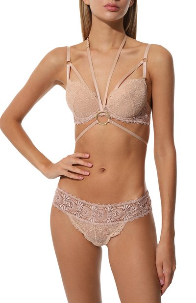 Бюстгальтер с мягкой чашкой AUBADE кремового цвета по цене 42330 руб., арт. LEN18, фото 2 Бюстгальтер с мягкой чашкой AUBADE, арт. LEN18, фото 2