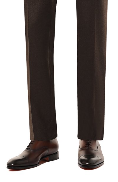 Кожаные оксфорды carter SANTONI, арт. MCCG12474JC6INTG, фото 3