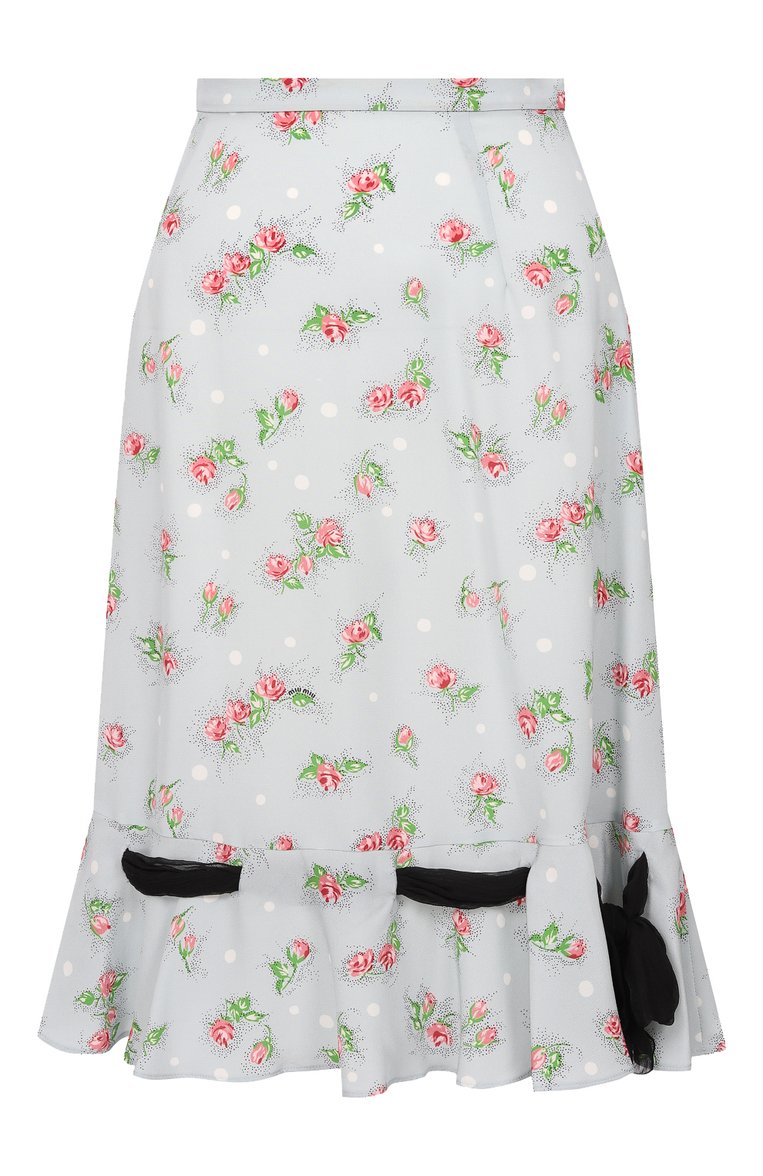 Шелковая юбка MIU MIU, арт. MG1321-1VOM-F0082, фото 1