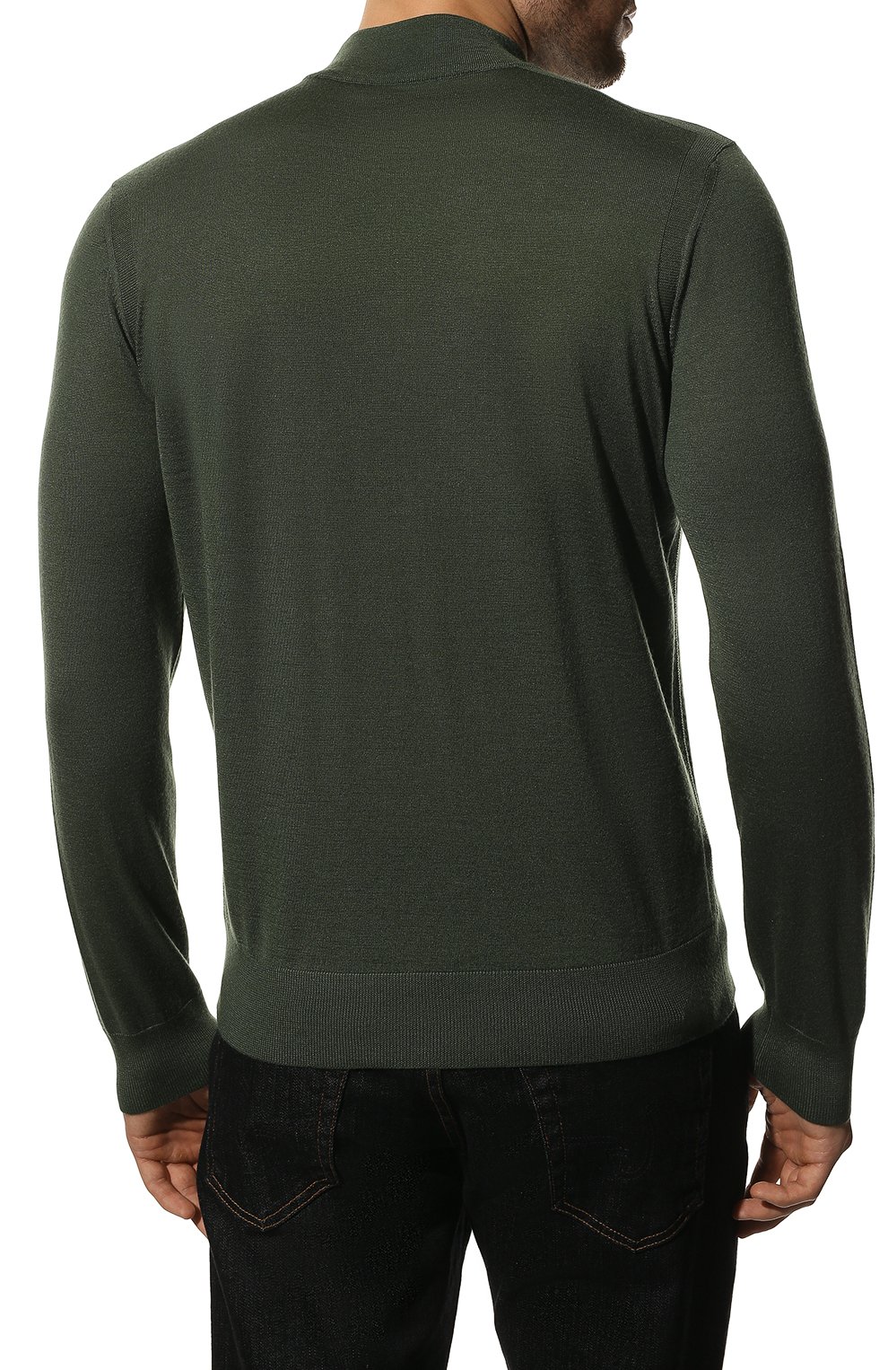 Водолазка из кашемира и шелка STEFANO RICCI зеленого цвета по цене 126000 руб., арт. K606125L10/F22302, фото 4 Водолазка из кашемира и шелка STEFANO RICCI, арт. K606125L10/F22302, фото 4