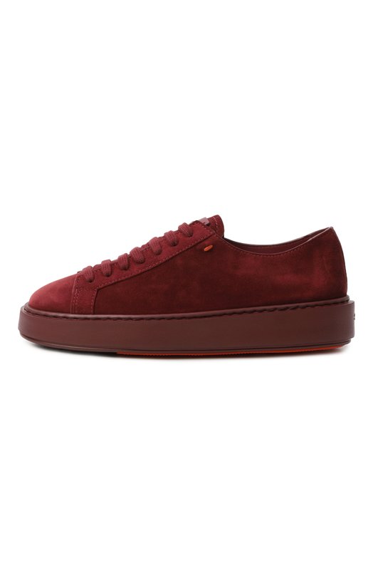 Замшевые кеды Santoni WBCG61322B0RCT0Y Бордовый  WBCG61322B0RCT0Y Фото 4