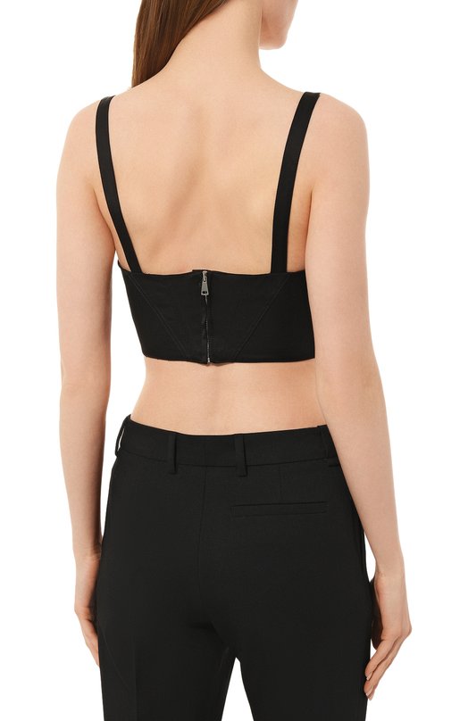 Топ-бюстье из вискозы Ermanno Firenze Чёрный, фото 4