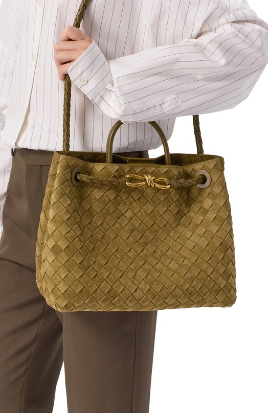 Сумка Andiamo medium Bottega Veneta 766016/V1QE6 Хаки  766016/V1QE6 Фото 2
