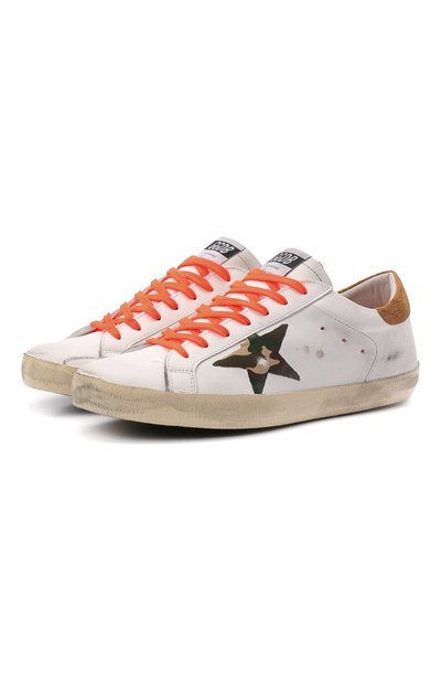 Кожаные кеды superstar GOLDEN GOOSE DELUXE BRAND, арт. GMF00270.F002550, фото 1