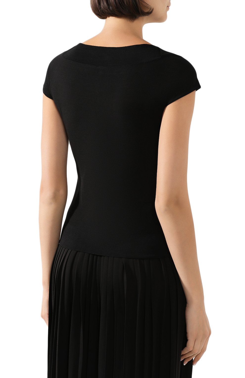 Топ из смеси шерсти и шелка GIORGIO ARMANI, арт. 3HAMA5/AMB2Z, фото 4