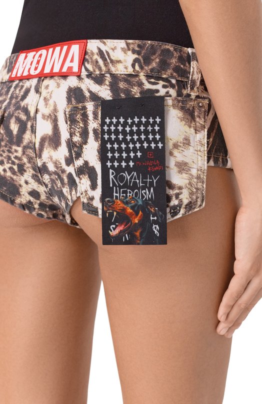 Джинсовые шорты Ksubi x Mowalola Ksubi KXM25WA001 Леопардовый  KXM25WA001 Фото 5
