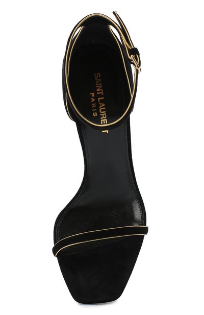 Замшевые босоножки opyum SAINT LAURENT, арт. 632437/C20VV, фото 5
