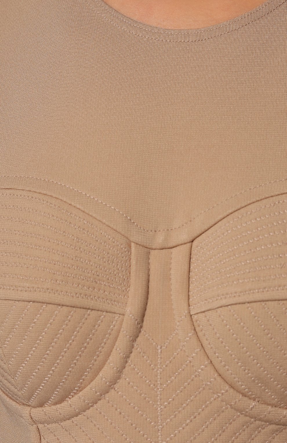 Топ из вискозы DOLCE & GABBANA бежевого цвета по цене 151500 руб., арт. F751WT/FUGKF, фото 5 Топ из вискозы DOLCE & GABBANA, арт. F751WT/FUGKF, фото 5