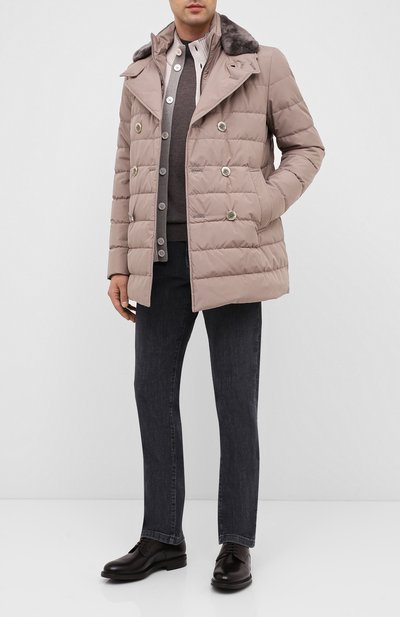 Кожаные дерби W.GIBBS темно-коричневого цвета по цене 44500 руб., арт. 3169008/0215, фото 2 Кожаные дерби W.GIBBS, арт. 3169008/0215, фото 2