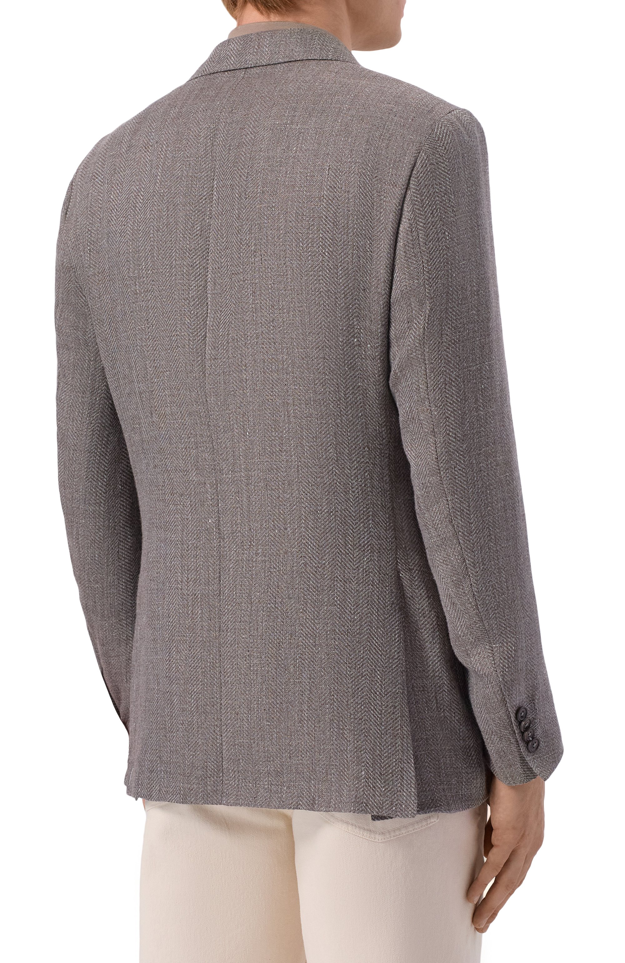 Пиджак изо льна и шерсти CORNELIANI серого цвета по цене 127500 руб., арт. 276018/2716319, фото 5 Пиджак изо льна и шерсти CORNELIANI, арт. 276018/2716319, фото 5