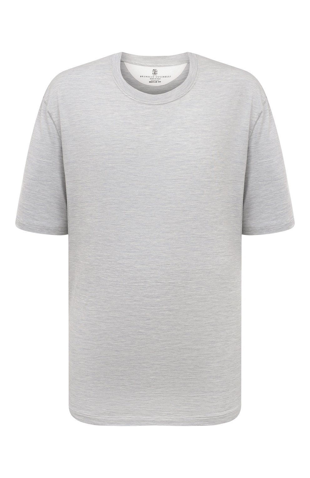 Футболка из шелка и хлопка BRUNELLO CUCINELLI, арт. MTB371308, фото 1