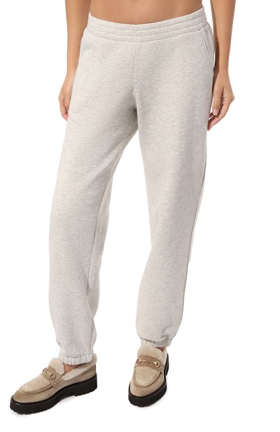 Хлопковые джоггеры PIETRO BRUNELLI светло-серого цвета по цене 13750 руб., арт. PN2107/C00084, фото 3 Хлопковые джоггеры PIETRO BRUNELLI, арт. PN2107/C00084, фото 3