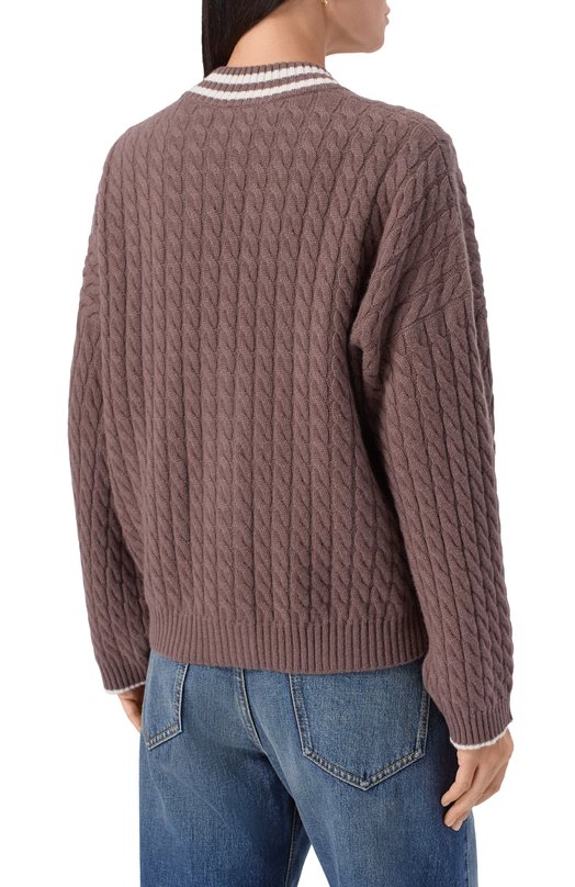 Кашемировый кардиган Brunello Cucinelli M12731516 Коричневый  M12731516 Фото 4