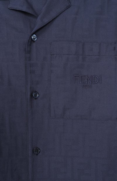 Хлопковая рубашка FENDI, арт. JMC202/AS64/3A-6A, фото 3
