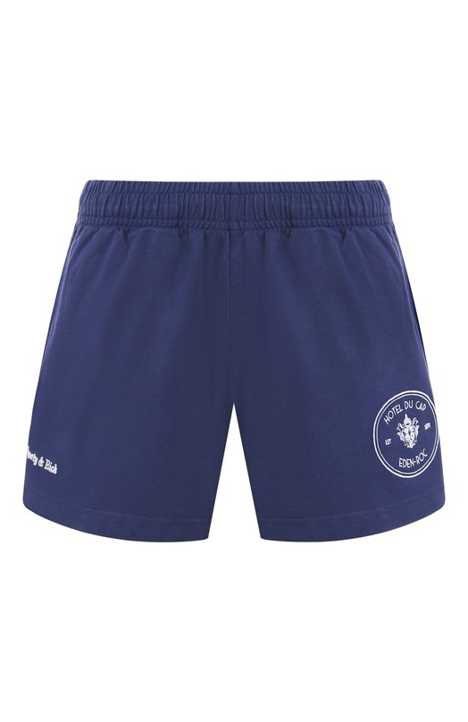 Хлопковые шорты Sporty and Rich SH03760666BL106 Синий SH03760666BL106