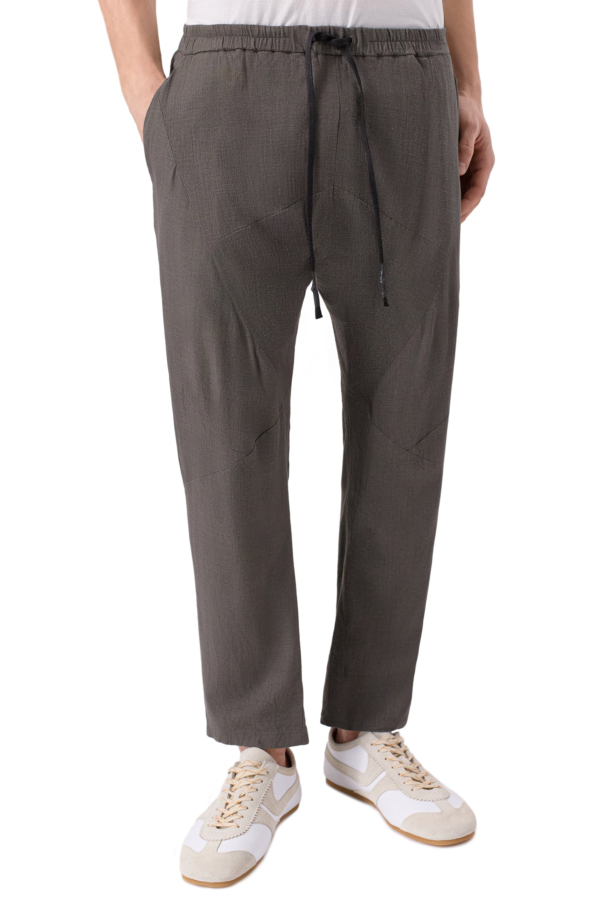 Брюки из вискозы и льна 139DEC, арт. PN510-GRE, фото 3