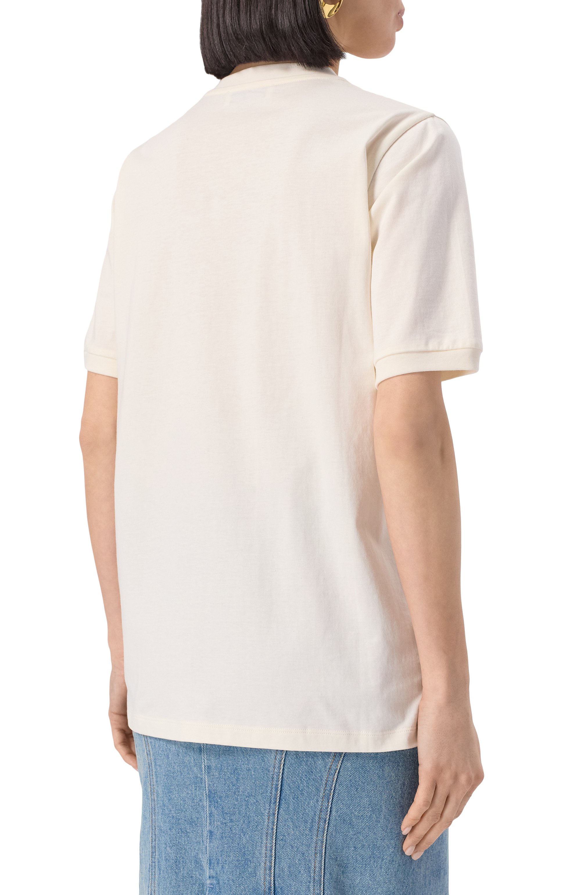 Хлопковая футболка NINA RICCI, арт. 25PJT0027/C01094, фото 4