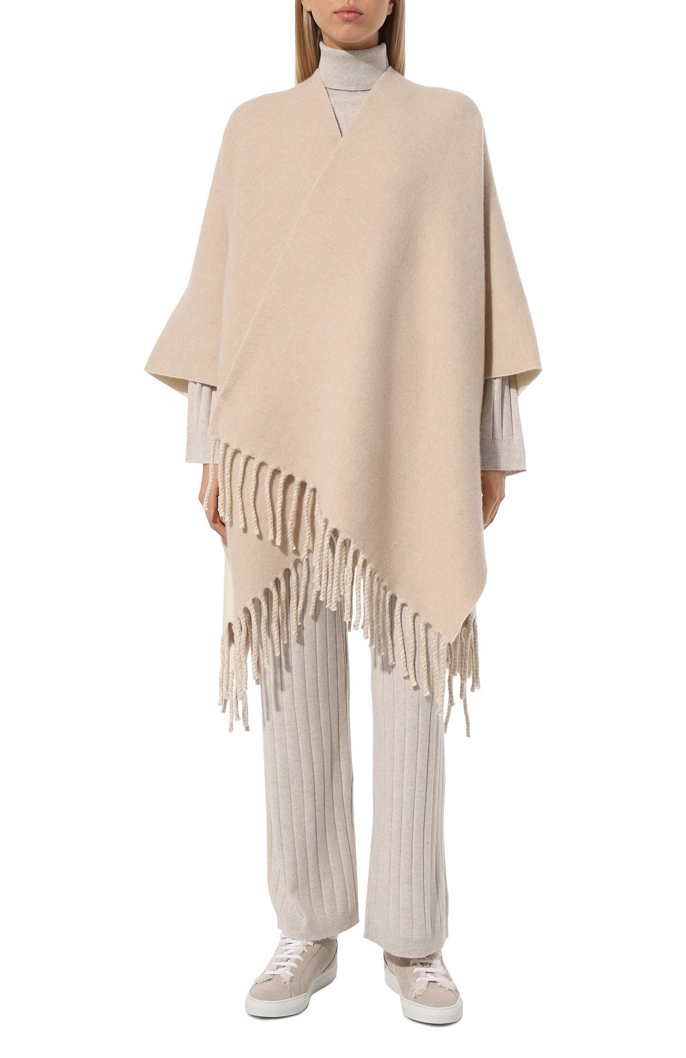 Пончо из шерсти и кашемира BRUNELLO CUCINELLI, арт. MSCDAGP42, фото 3