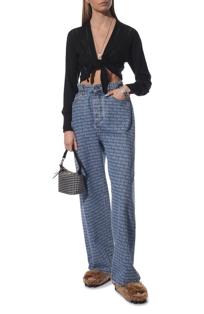 Меховые сандалии MIU MIU, арт. 5X579D-3I3K-F0046-010, фото 2