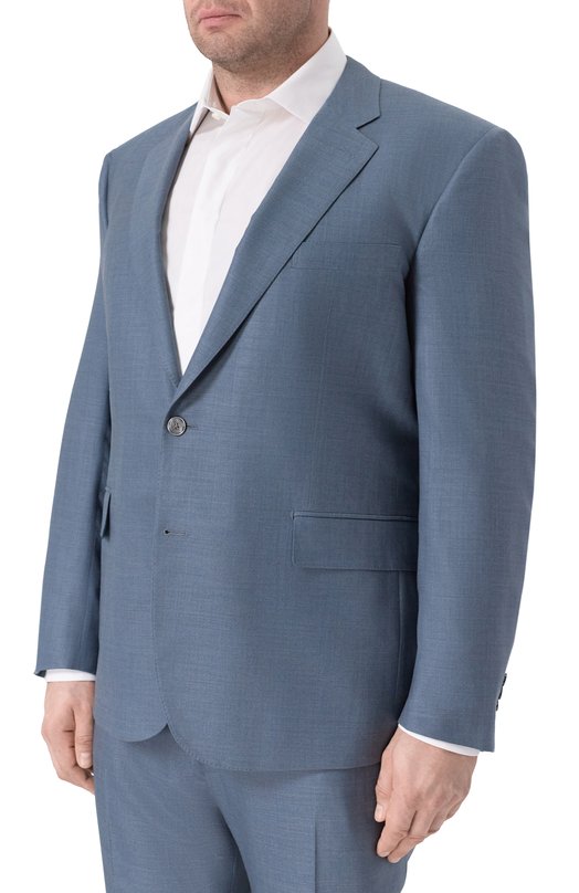 Костюм из шерсти и шелка Stefano Ricci S1SF432800/WK001U Голубой  S1SF432800/WK001U Фото 2