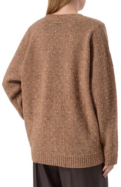 Кардиган из шерсти и вискозы PINKO, арт. 105739/A2U4, фото 4